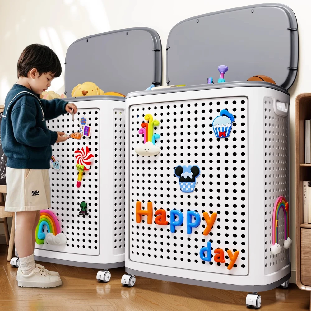 extra-large-capacity-plush-toy-storage-box-doll-organizer-bucket-high-aesthetic-value-children's-plaything-arrangement-tool