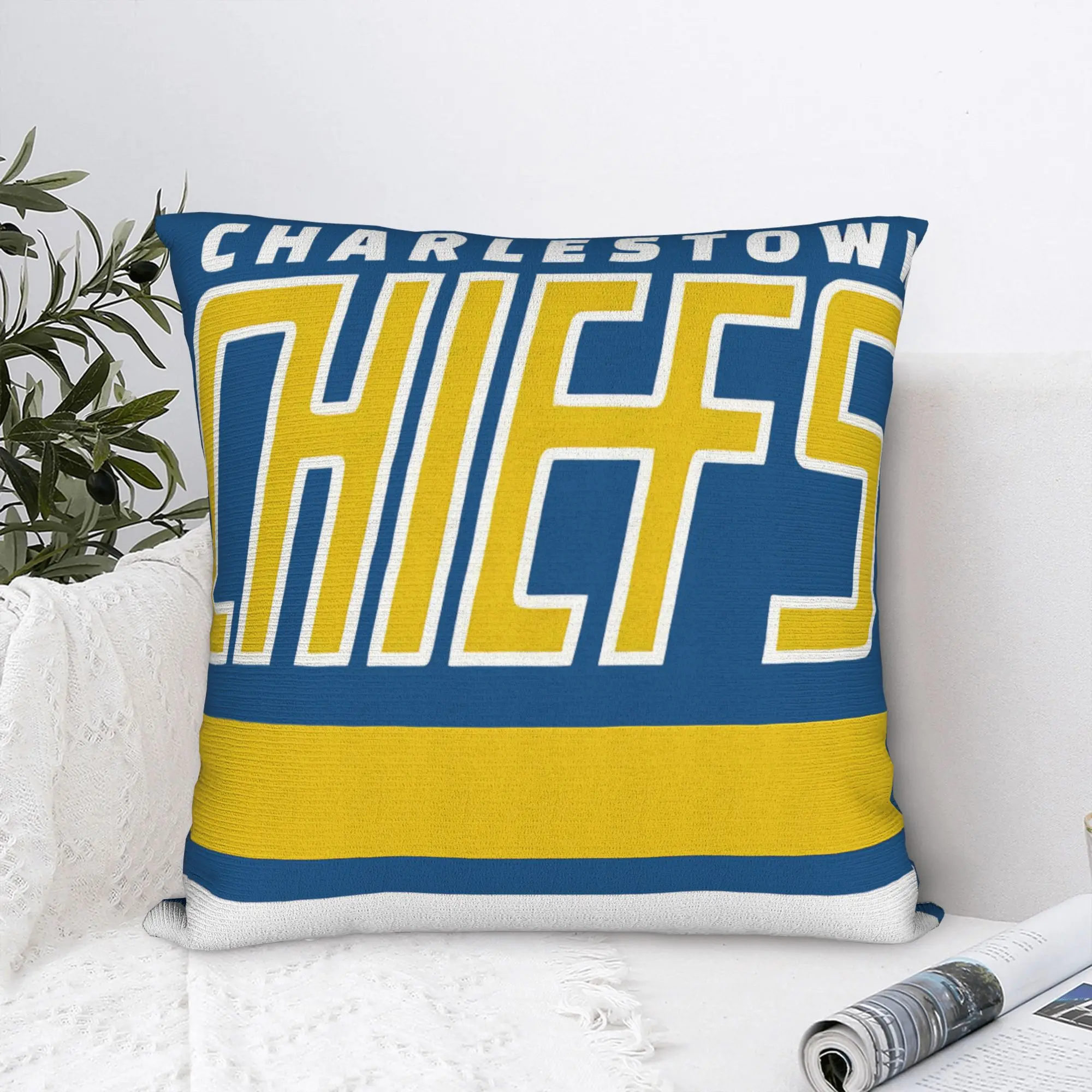 Pillow Case Hockey Hanson Brothers Print  Pillow Cover For Living Room Chair Vintage Pillowcases