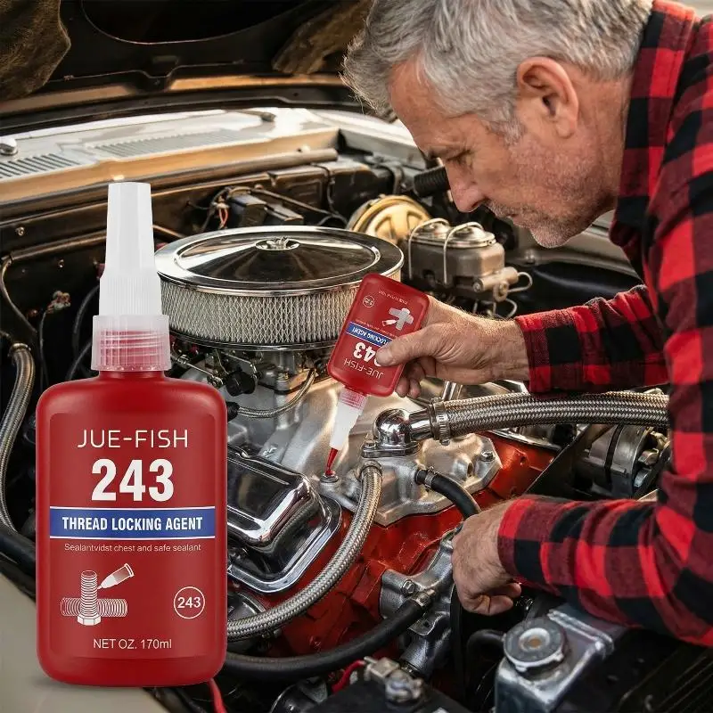 Threadlocker Adhesive 50ml Anaerobic Glue for Screw Tightening Anti Loose Best for Metalworking and DIY Home Fixes