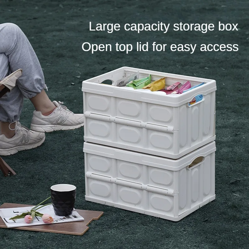 

28L Foldable Outdoor Camping Storage Box with PP Material Travel & Outdoor Storage for Car & Home