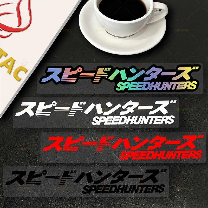 1PC Speedhunters Motorcycle Sticker 2D Flat Vinyl Decal Waterproof Helmet Tank Fairing Window Bike Sport Decor