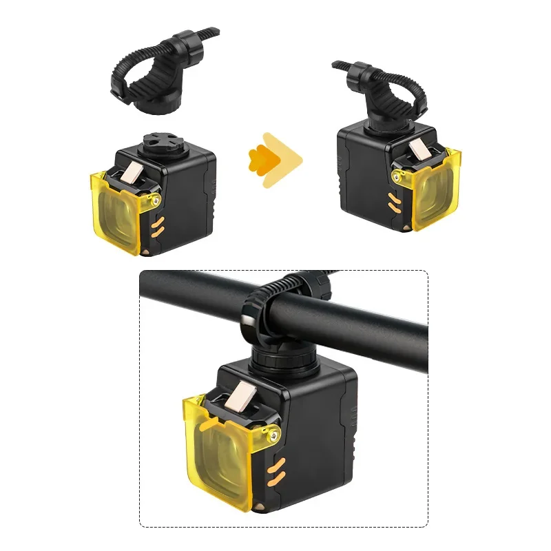 Q05 Rechargeable Waterproof MTB Bike Light Remote Control White Red Blue LED Outdoor Cycling Birthday Gift