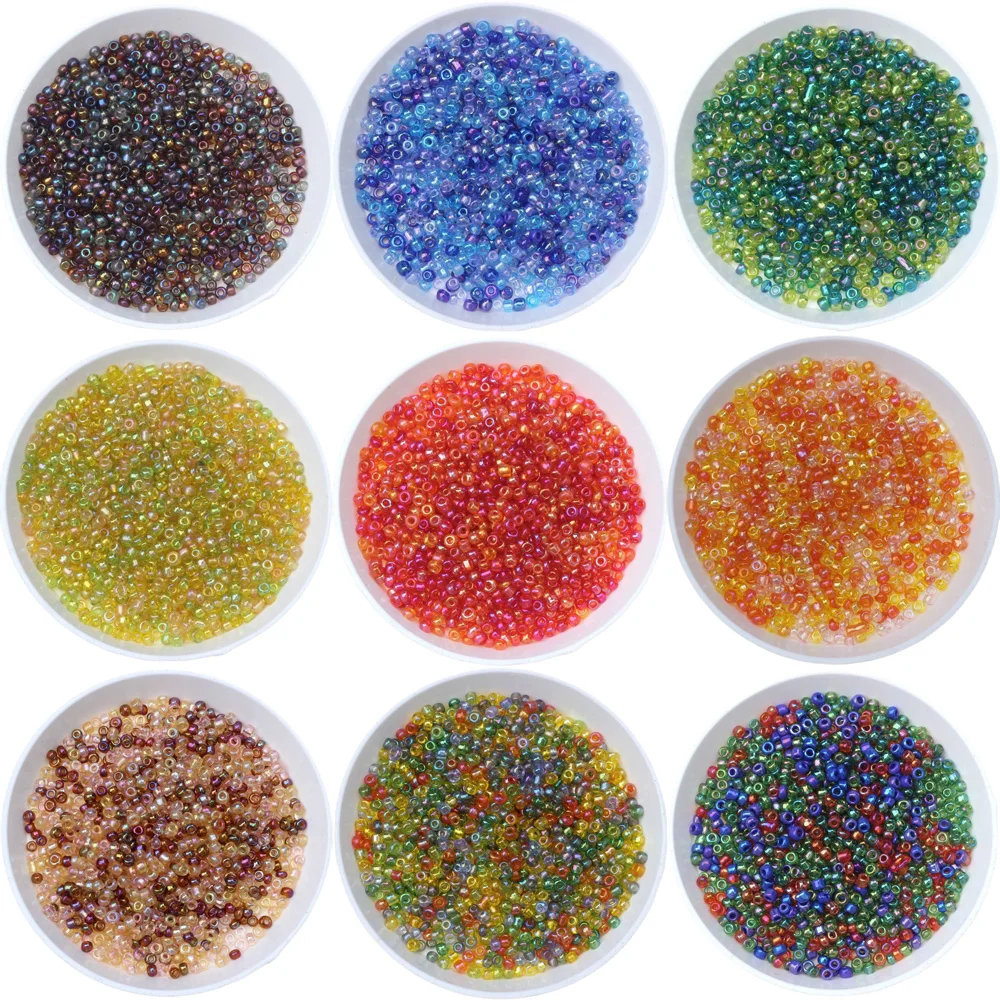 About 1000pcs/Lot 2MM Mix Colors Charm Czech Glass Seed Beads DIY Bracelet Necklace Earring Spacer For Jewelry Making