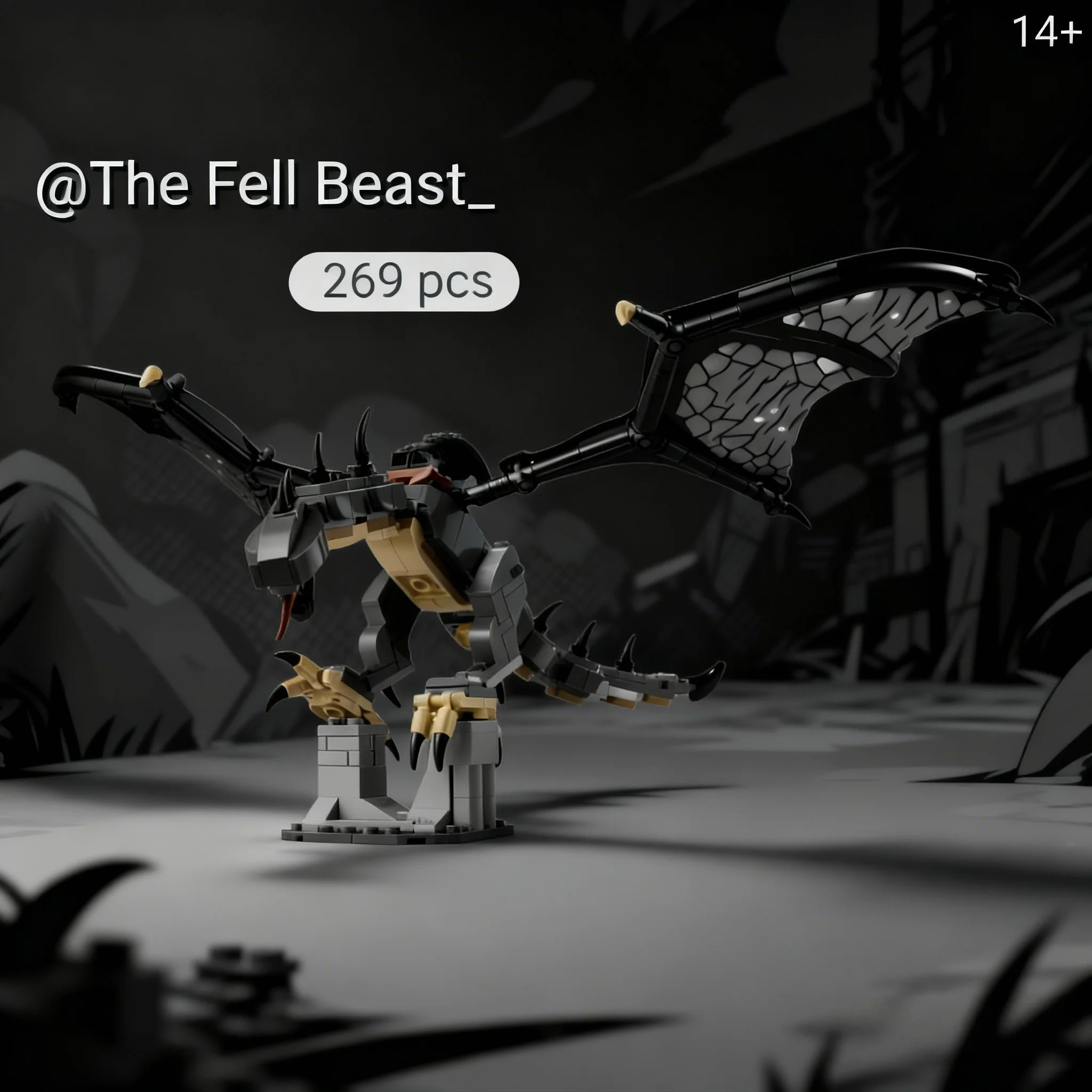 

269 шт., модель Fell Beast Dragon Steed 40693, строительные блоки, миниатюрные игрушки по мотивам фильмов, игрушки для детей, подарок на день рождения, Рождество