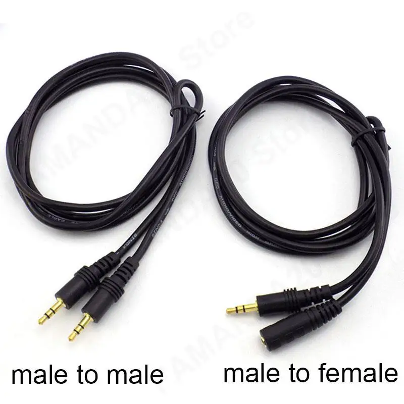 

Male Female 3.5mm Jack Headphone Extension Cable Audio Stereo AUX Extender Cord For MP3/4 TV Computer