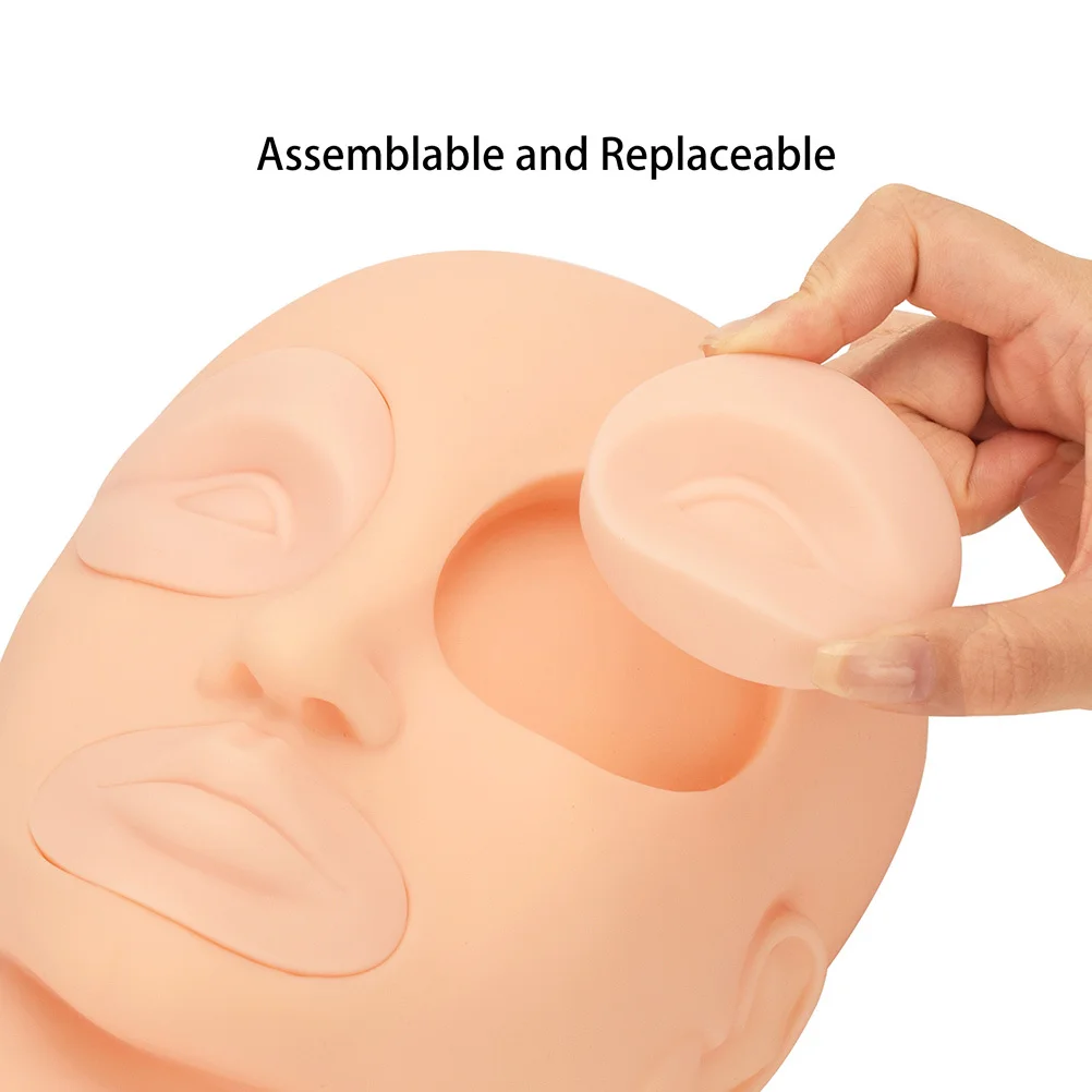 

1Set 3D Makeup Practice Skin for Eyebrow Lip Eye Tattooing Silicone Training Board Reusable Professional