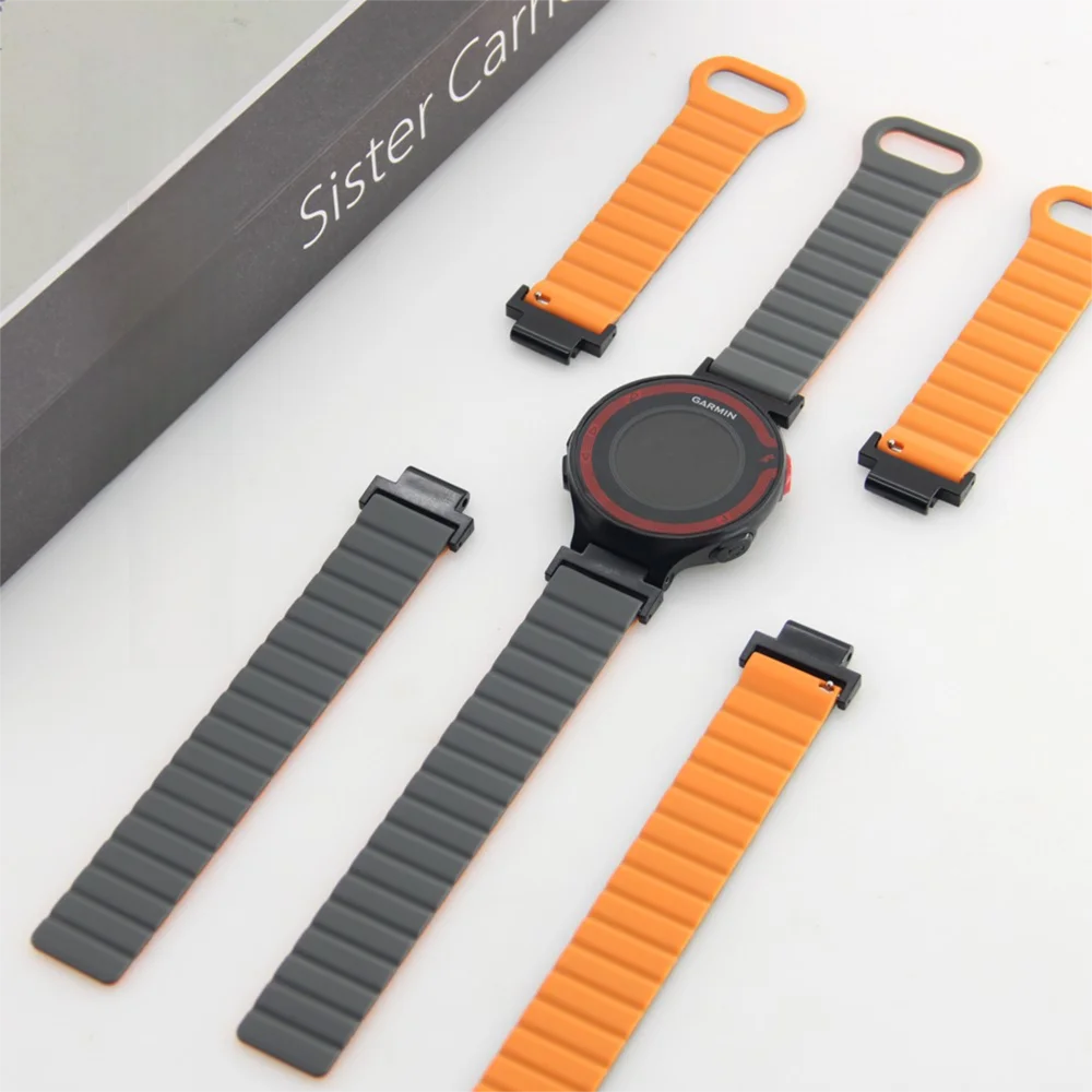 Magnetic Watch Band For Garmin Watch 235 Quick Release Breathable Silicone Replacement Adjustable Sport Smart Watch Strap Unisex