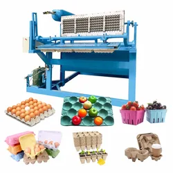 Fully Automatic Egg Tray Machine Egg Dish Carton Production Line Equipment Egg Tray Making Machine Manual Waste Paper Pulp Paper