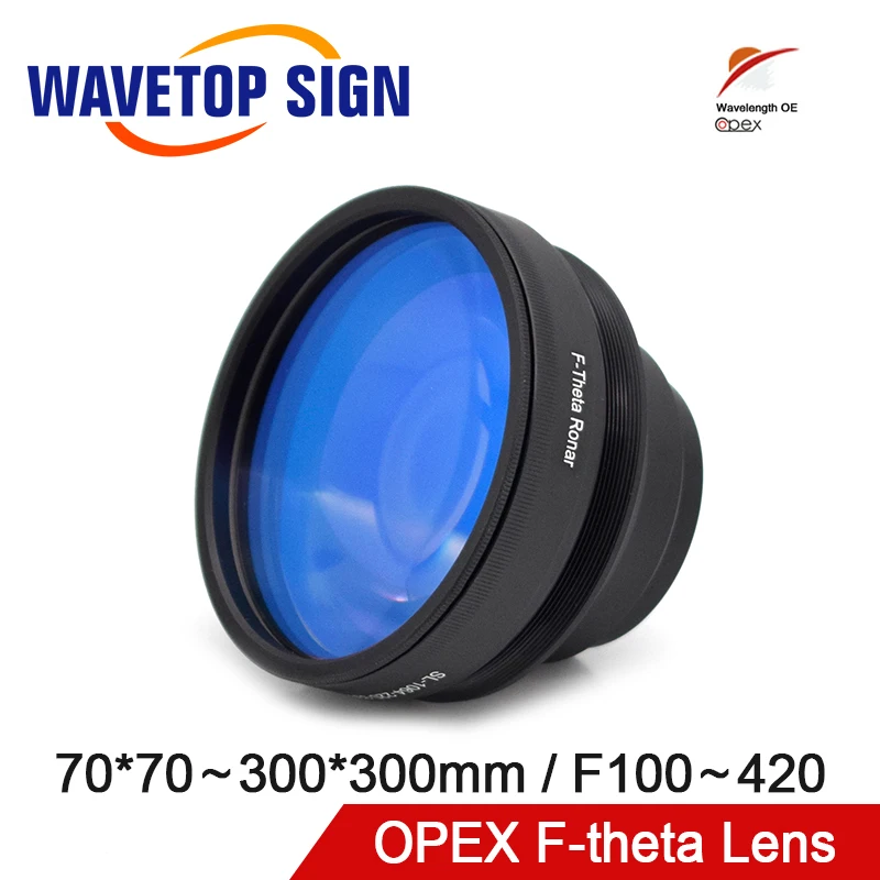 SignkoRay OPEX F-theta フィールドスキャンレンズ 70x70-300x300mm F100-420mm ファイバーレーザーマーキングマシン部品用