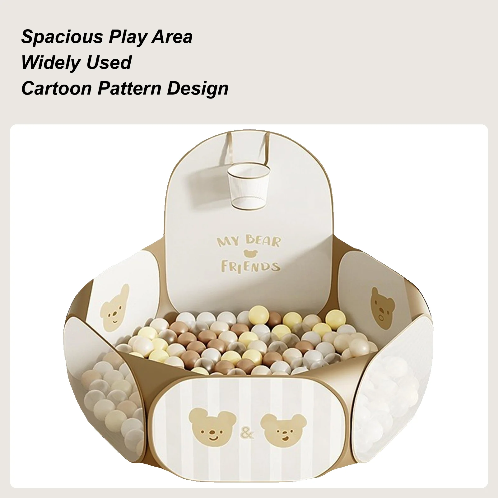 Ballenbak Opvouwbare boxtent Kind Ballenbak voor jongens Meisjes Binnen Buiten Woonkamer Slaapkamer Speelkamer Kinderkamer Kleuterschool