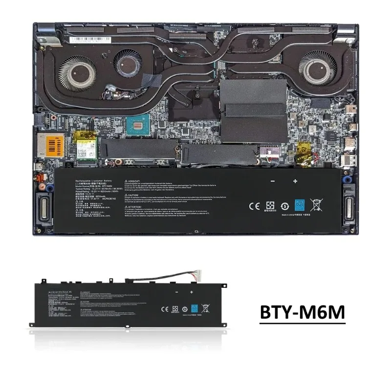 BTY-M6M Laptop Battery for MSI Creator 15 A10SD A10SF GS66 Stealth 10SFS 10SGS 10SE-045 10UG GE66 Raider 10SFS WS66