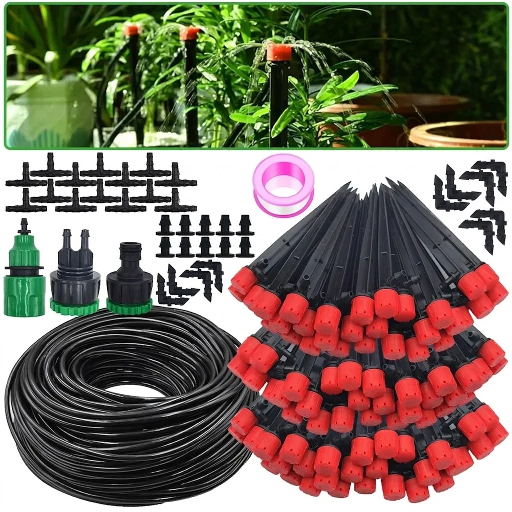 Garden Drip Irrigation Kit 1/4 Inch 13CM Sprinkler For Bonsai Pot Plant Automatic Watering System Flower Vegetable Greenhouse