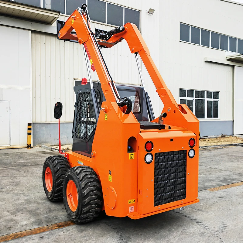 Mini Skid Steer Loader with Quick Hitch System for Auger Fork Grapple Trenching In Stock Manufacturer Direct Selling