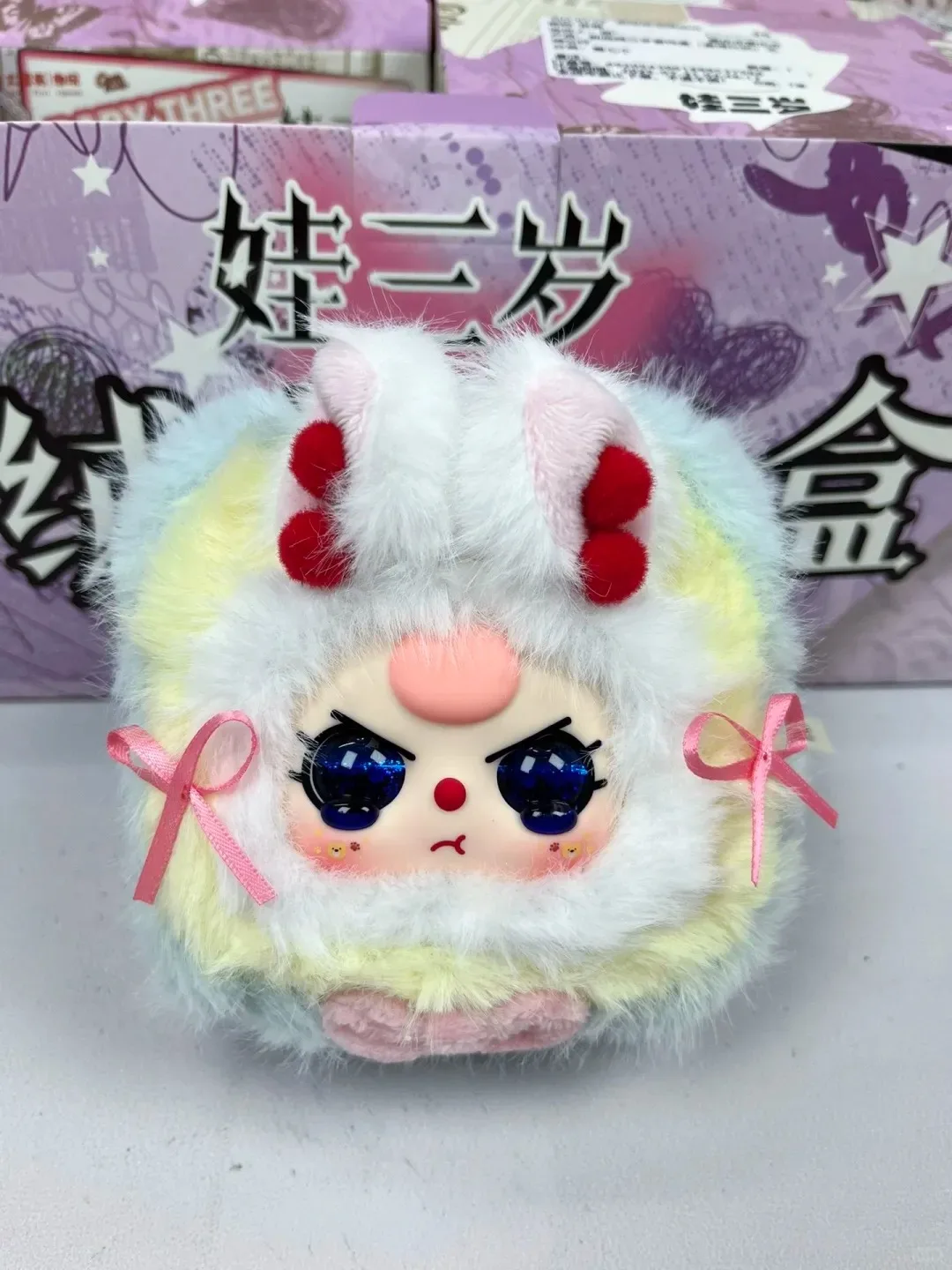 

Детская три плюшевых слепых коробки, милая кукла, настольное украшение, хранилище ювелирных изделий, модный подарок на день рождения ручной работы для девочек, креативная игровая игрушка