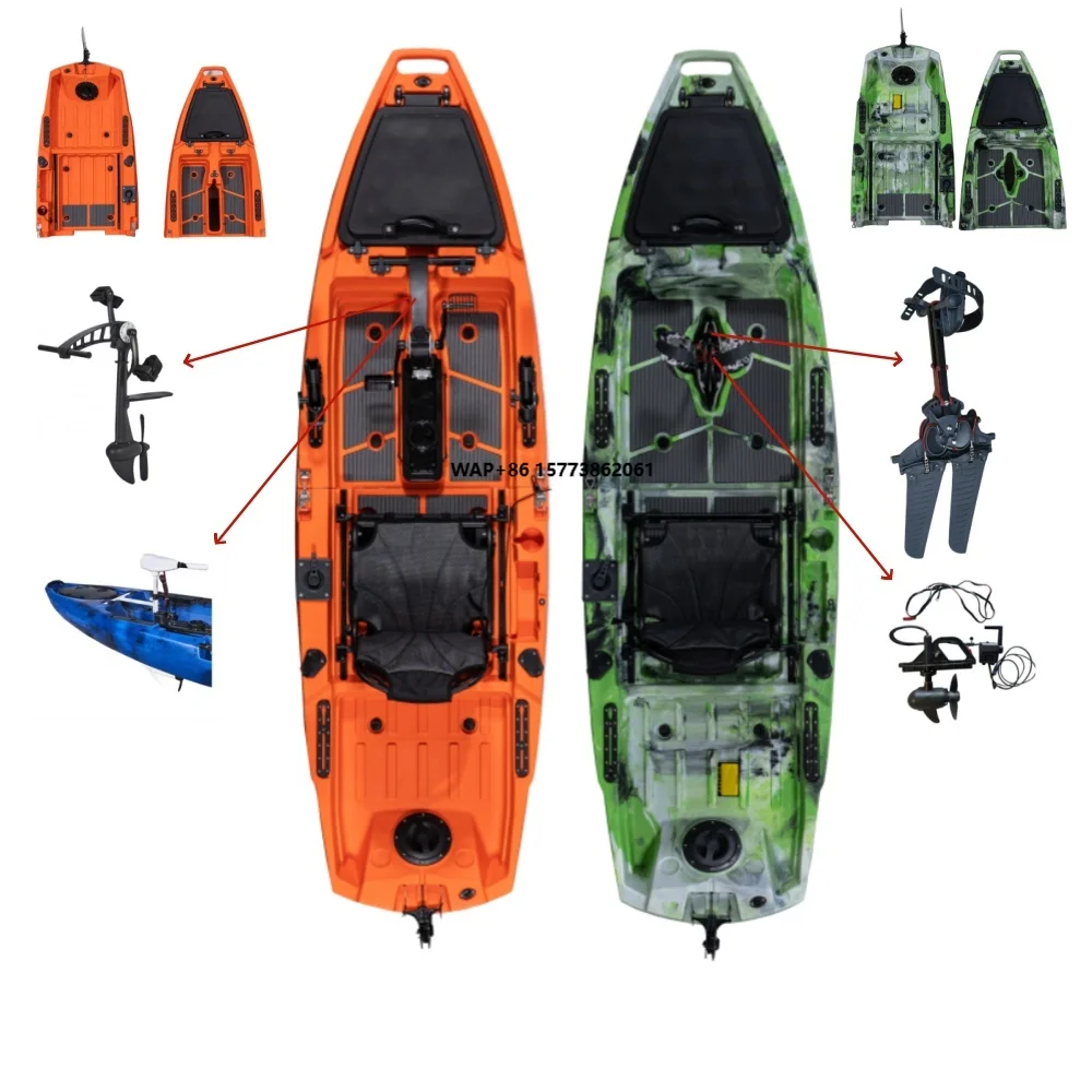 

Модульный каяк 3M с отсоединяемым корпусом из HDPE, одноместный, прочный, из поликарбоната, для рыбалки, с педальным приводом, для использования на реке, из пластика