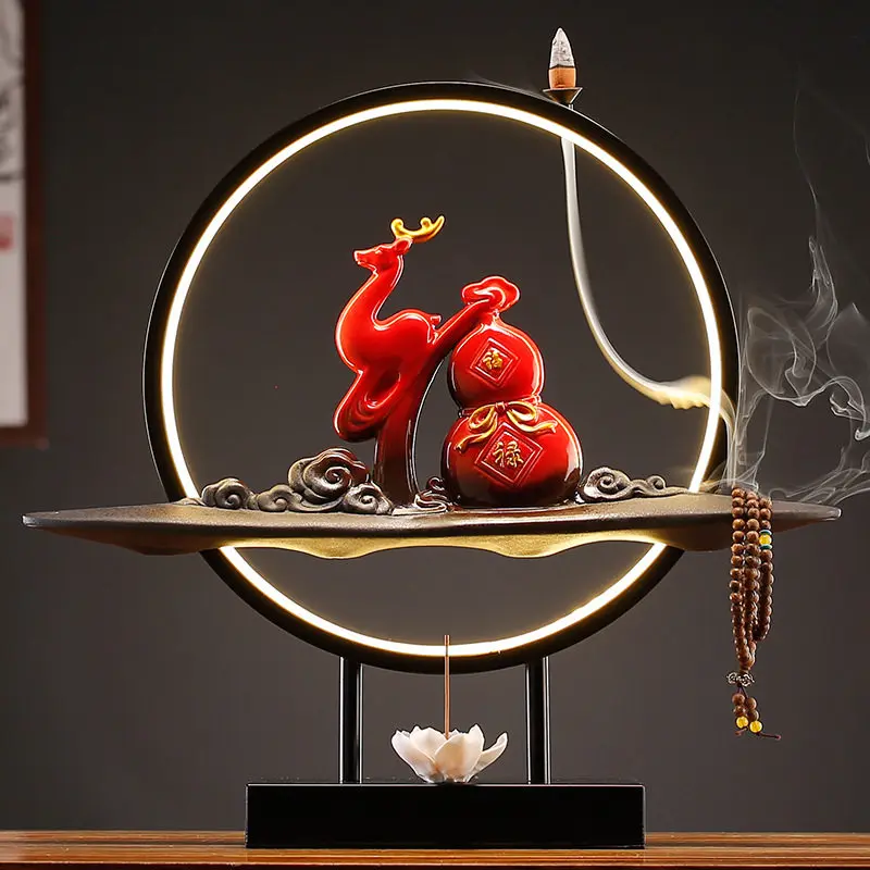 Electric Living Room Incense Burner Luxury Chinese Zen Incense Burner Modern Backflow Quemador Wax Melts Ceramic Decoration