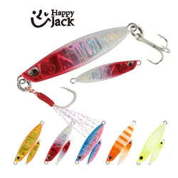 HAPPYJACK new Metal Jig Fishing Lure 5g 10g 15g 20g Shore Casting Swimbait Spoon Spinner LAKE Ocean Tackle Pesca Artificial