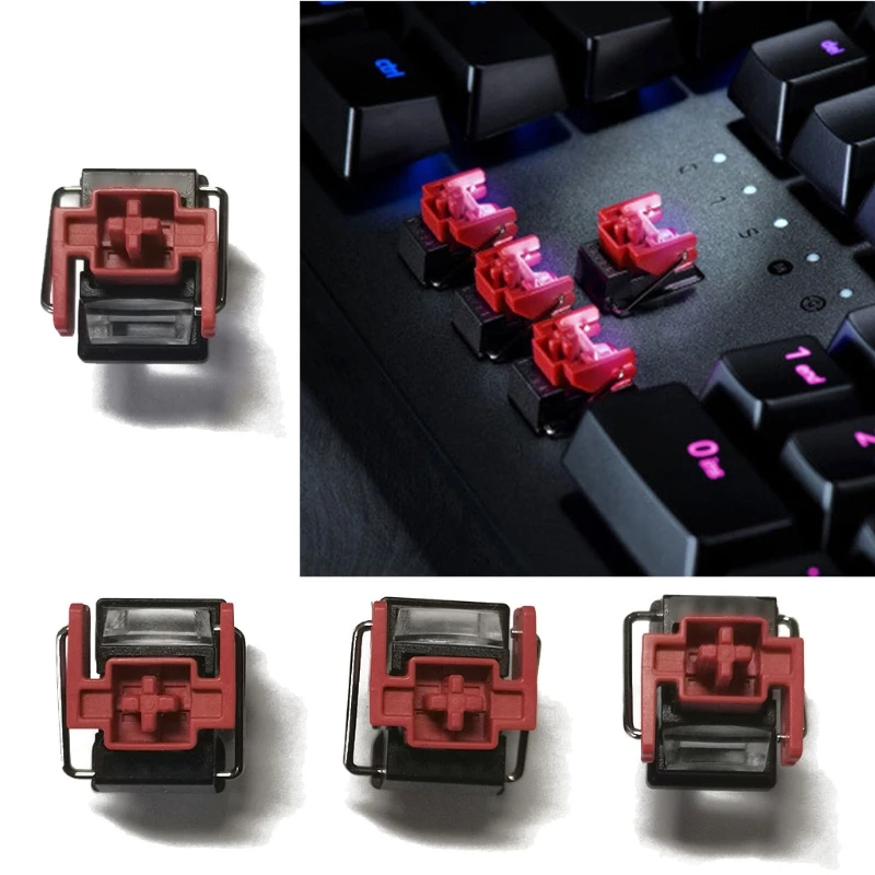 Red Optical Switches for razer Huntsman  4 Pieces/Set Hot Swap  for Gaming Mechanical Keyboard