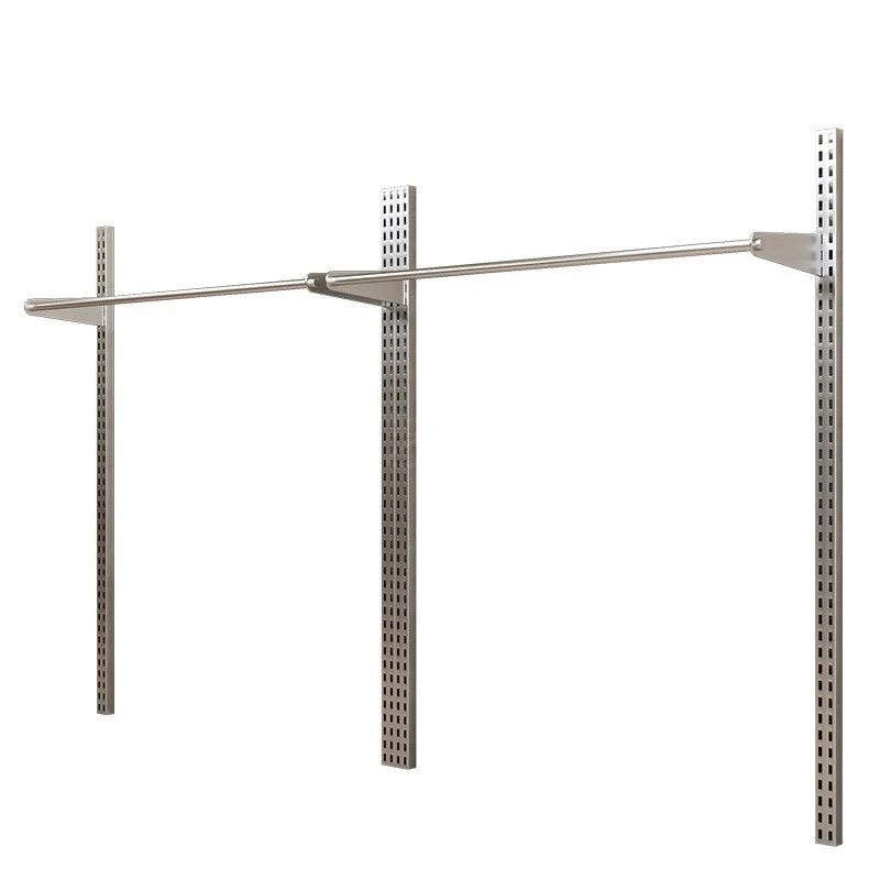 

Clothing store, display stand, stainless steel, upper wall, display, dedicated, adjustable