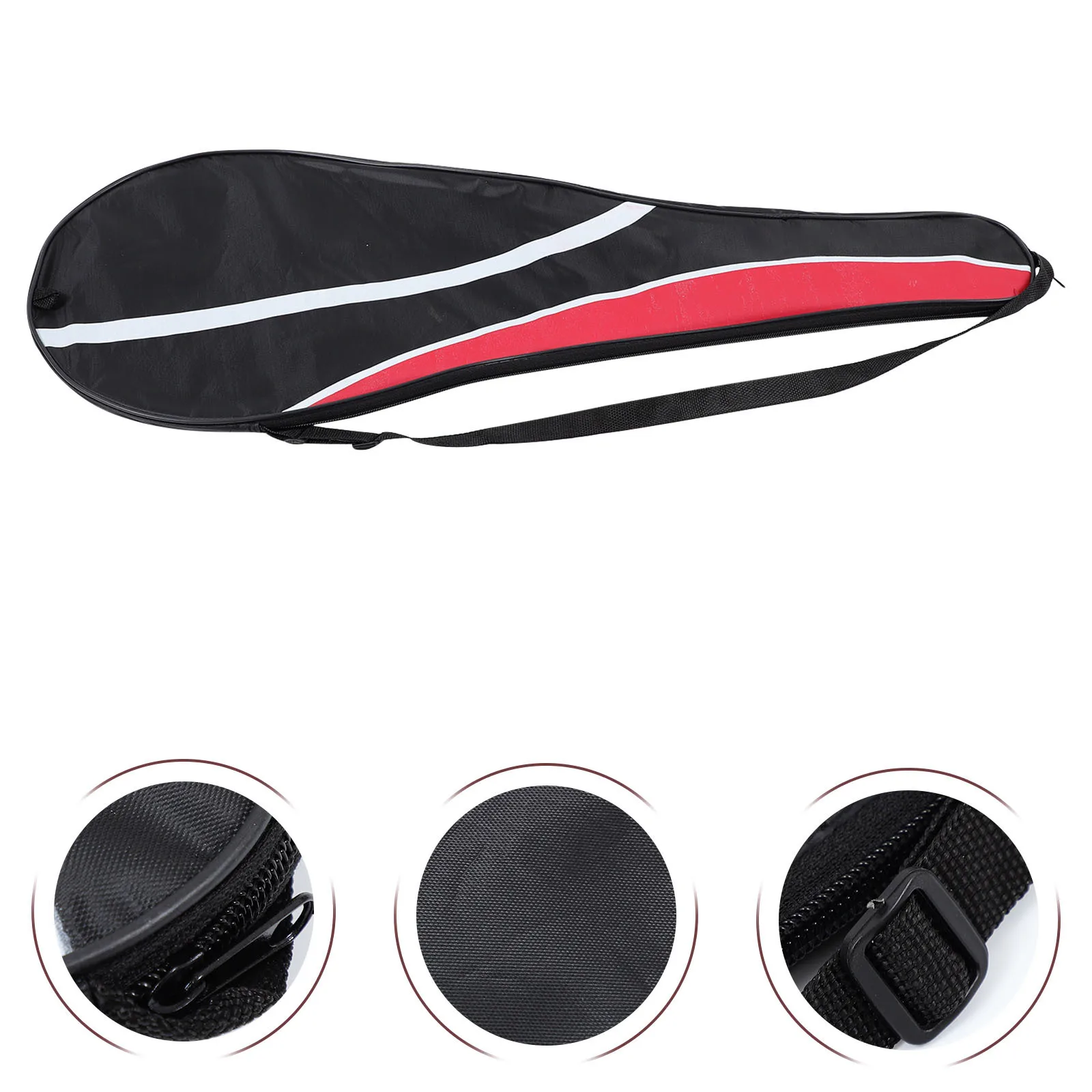 

Badminton Racket Bag Oxford Cloth Storage Pouch Durable Racket Organizing Bag Smooth Zipper Tennis Badminton Sports Supply
