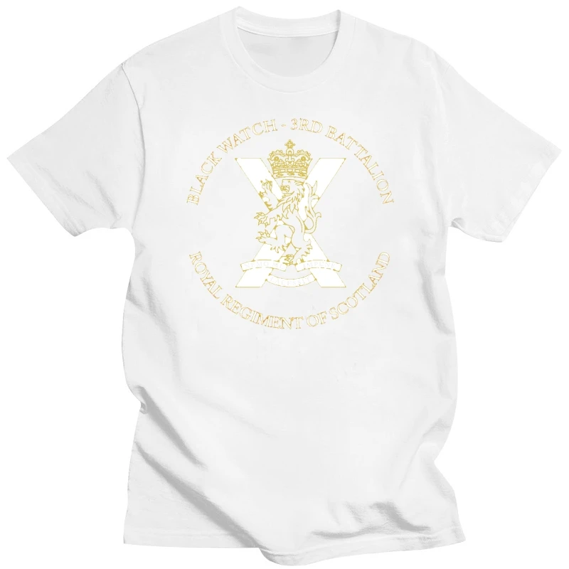 Black Watch 3rd battalion royal regiment of scotland short sleeves Casual male tshirt t shirts men tops tees