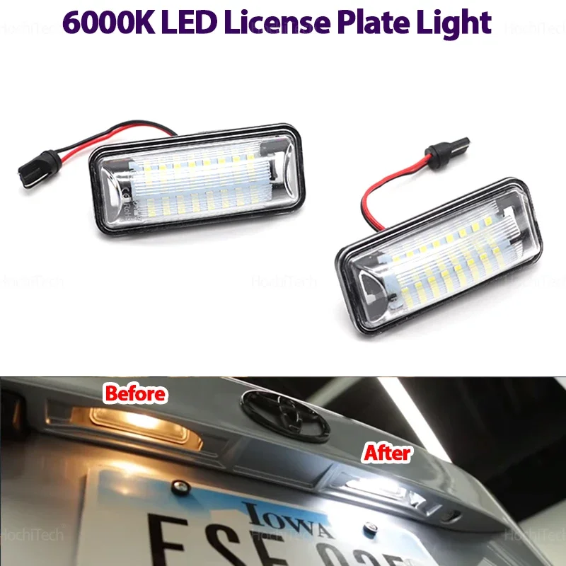 For 2013 2014 2015 Subaru Forester BRZ Impreza Legacy For Scion FR-S Durable LED White Canbus Rear License Plate Tag Lights
