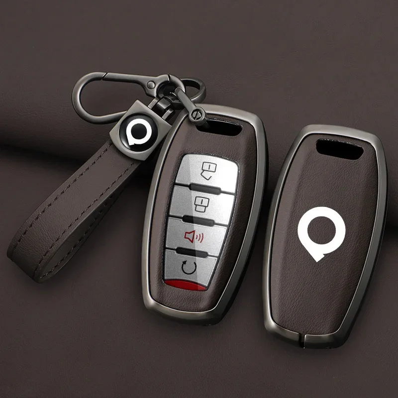 

Zinc Alloy Car Remote Key Case Cover For Great Wall Ower GWM P Series Pickup 2019 2020 Great Wall POER Truck Keychain Accessorie