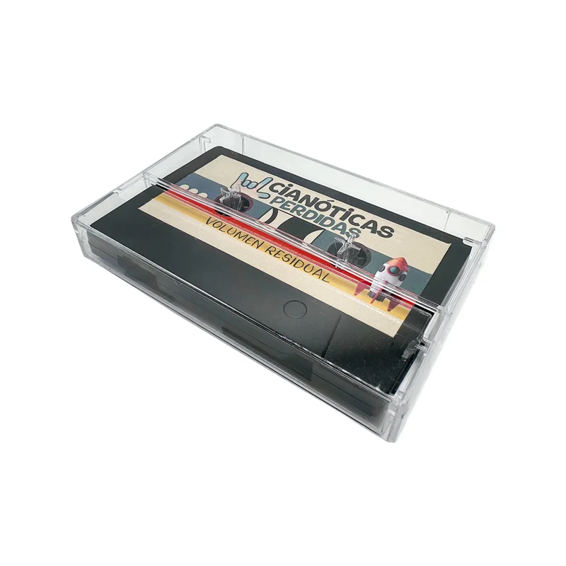 10Pcs/Lot Custom Color Sticker LOGO Black Casette Model Tape USB2.0 Flash Drive 4GB 8GB 16GB 32GB 64GB 128GB and Acrylic Box