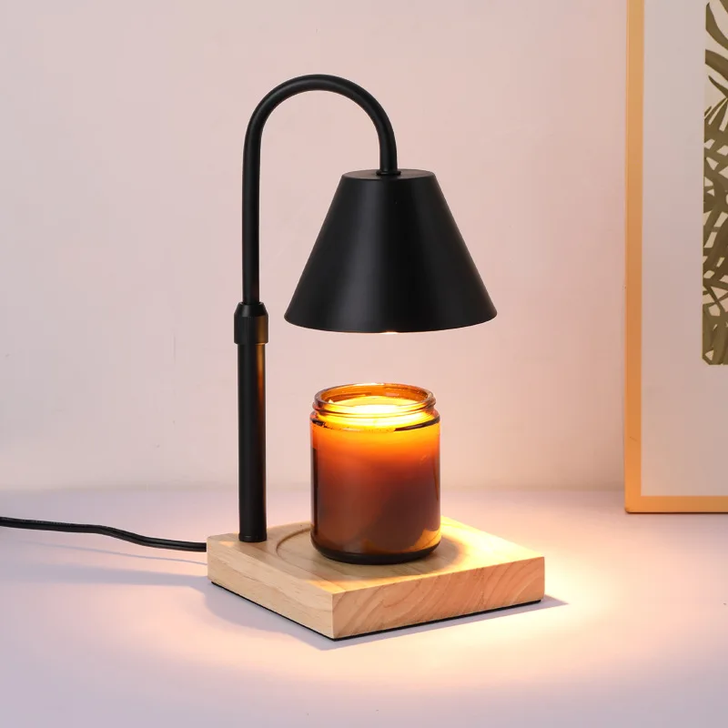 Linglan Aromatherapy Marble Wax Melting Lamp Gift Vintage Fragrance Desk Lamp