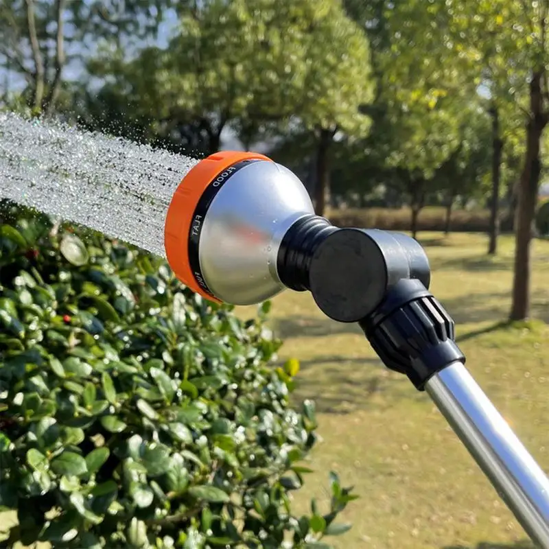 Garden Hose Sprayer Nozzle With 8 Spray Patterns, On Off Thumb Control Water Hose Nozzle For Easy Water Control High Pressure