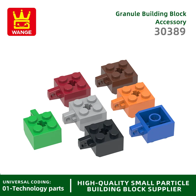 

20 Pcs/lot 30389 2x2 Single Side Hinged Building Blocks Moc Color Accessories Compatible with Brick DIY Children's Toy Gift Box