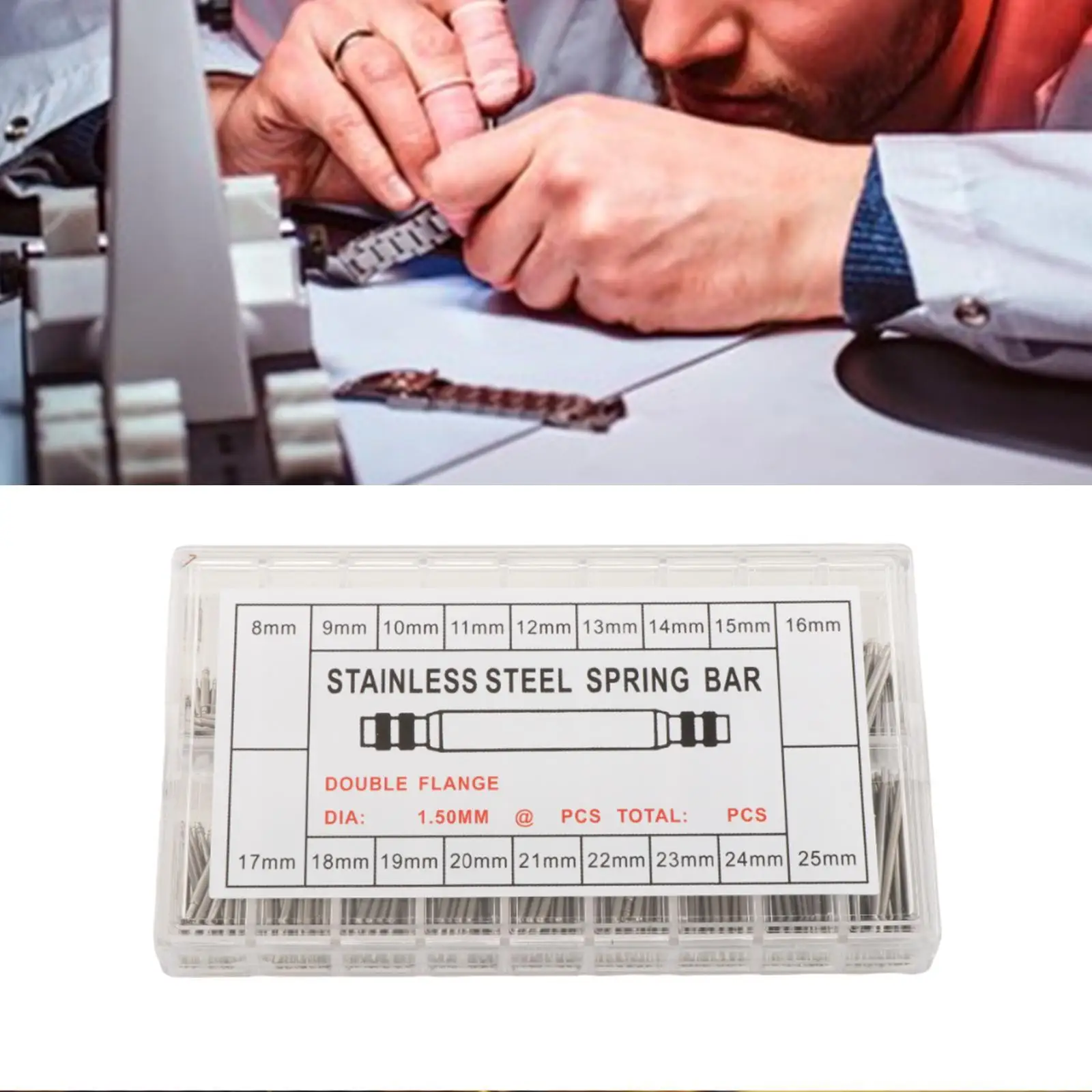 360 قطعة دبابيس ساعة الإفراج السريع الفولاذ المقاوم للصدأ الساعاتي مجوهرات ساعة اليد #1