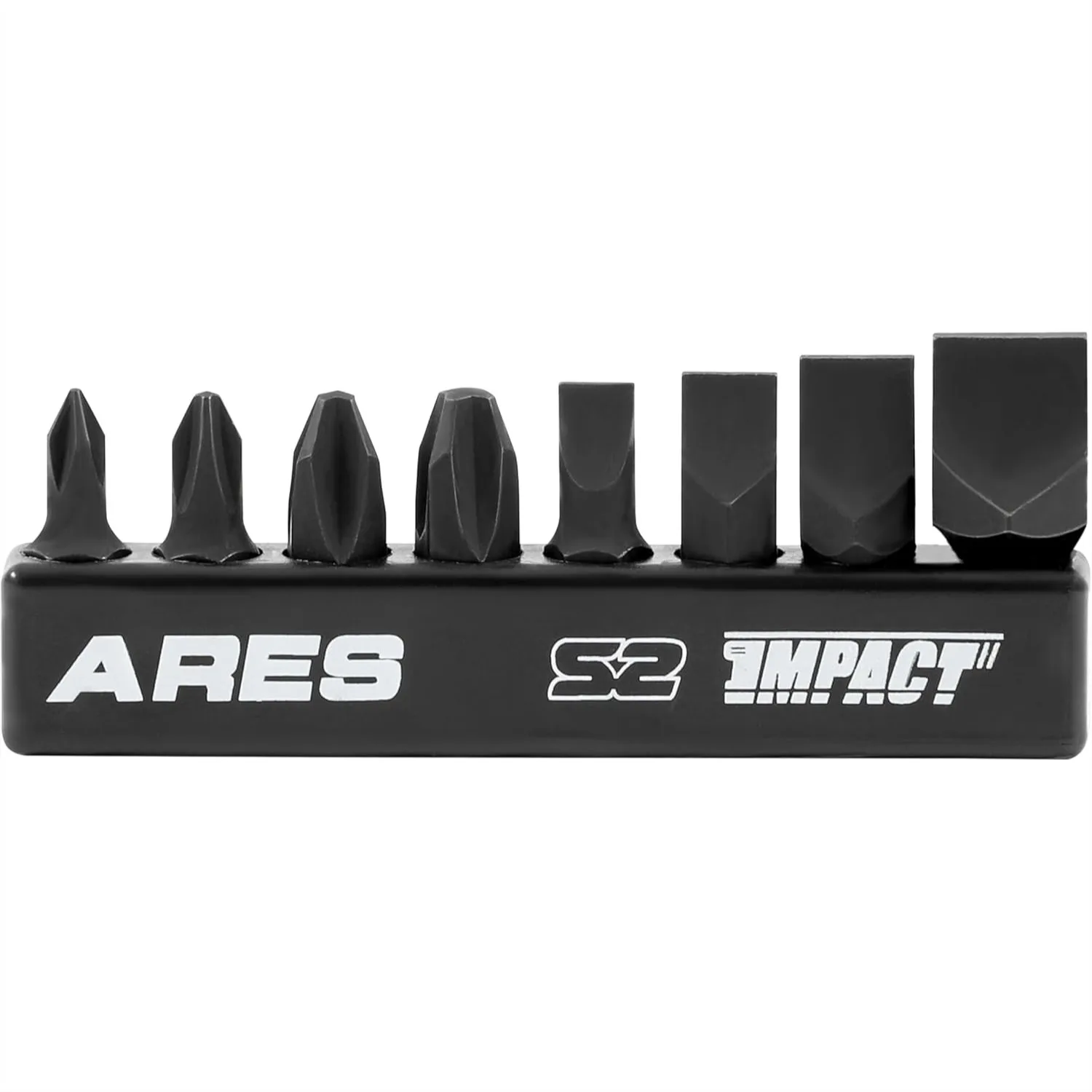 

8-Piece S2 Steel Impact Driver Bit Set with Phillips and Slotted Bits for Heavy Duty Driving