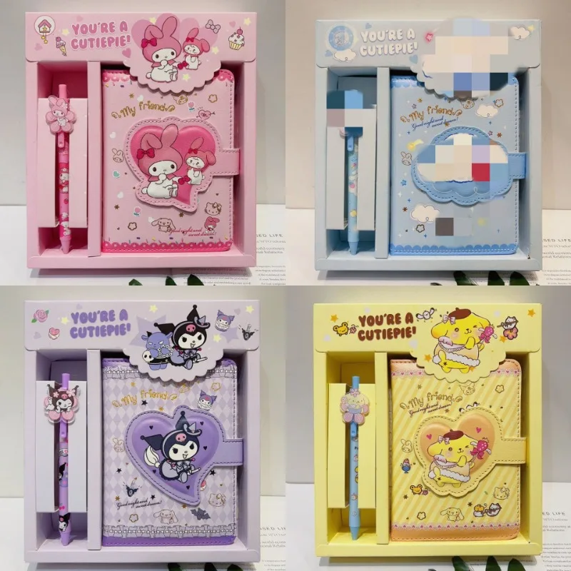 

Hello Kitty Notebook Set Cute Cartoon Girl Stationery Learning and Office Supplies Desktop Decoration Student Gift Wholesale