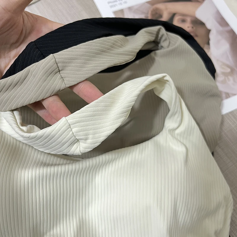 Nahtloses Damen-Sporttop mit Neckholder-Ausschnitt, einteiliger Beauty-Back-Sport-BH, kleiner Träger-BH, Yoga-Oberteil mit Brustpolster – Detail 15