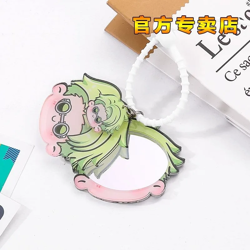 Jujutsu Kaisen Satoru Gojo Fushiguro Megumi Nanami Kento Pendant Anime Peripheral Cute Cartoon Mirror Keychain Kawaii Goods