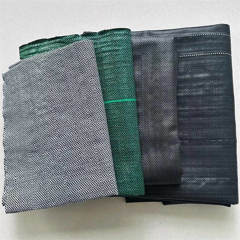 【Best-selling】PP PE Woven Geotextile Polyethylene Woven Fabric Anti-Grass Mat Weed Control Mat  Outdoor Ground protection Cover