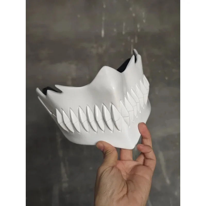 

Helibel Espada Arrancar - Fiberglass Anime Mask for TikTok Videos, Bleach Cosplay Props & Halloween Accessori FD1;6