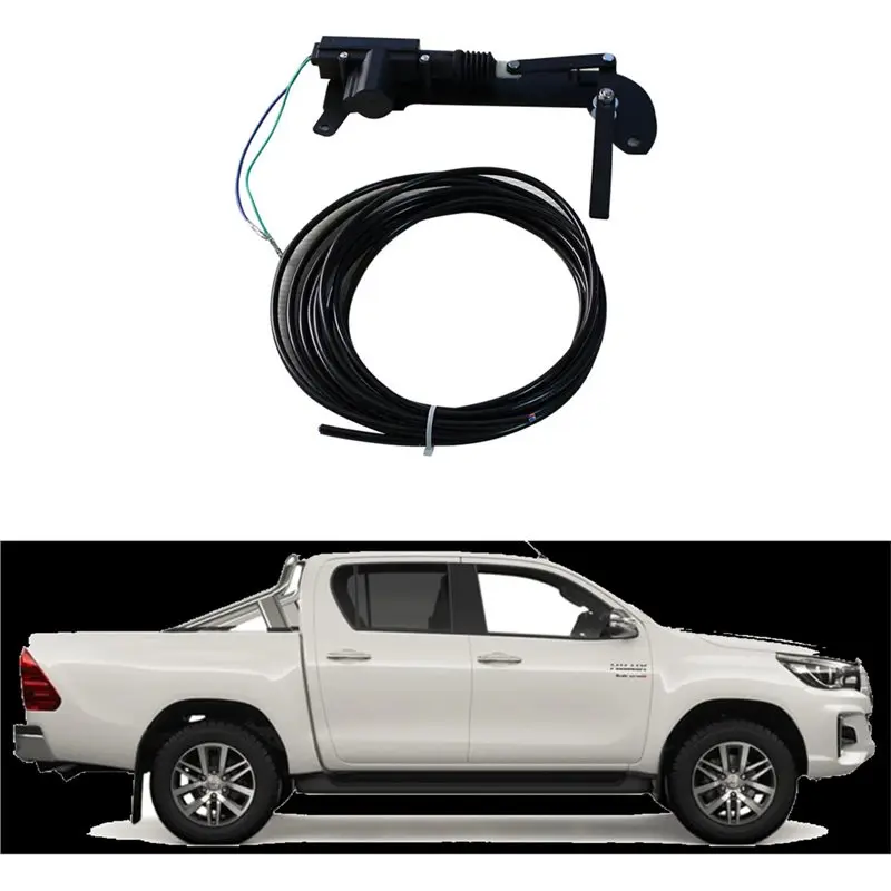 B09A For TOYOTA HILUX 2015-2018 Tailgate Central Lock Kit Pop Lock Unlock Truck Tail Rear Gate Door Security Electric Lock