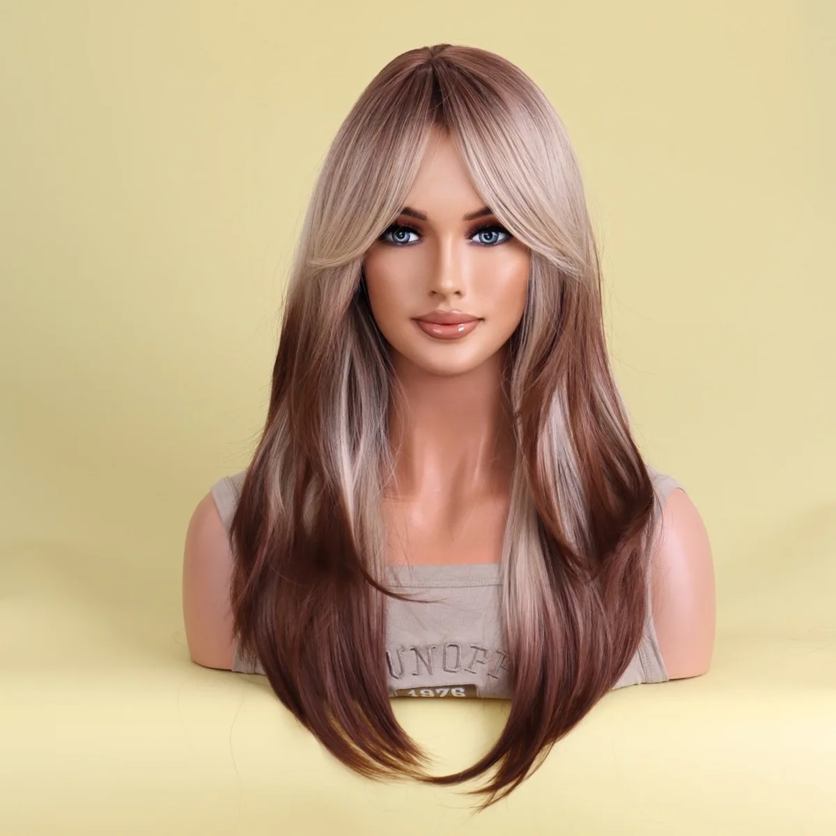 

Medium Bangs Wig Female Hair Top, Chemical Wig