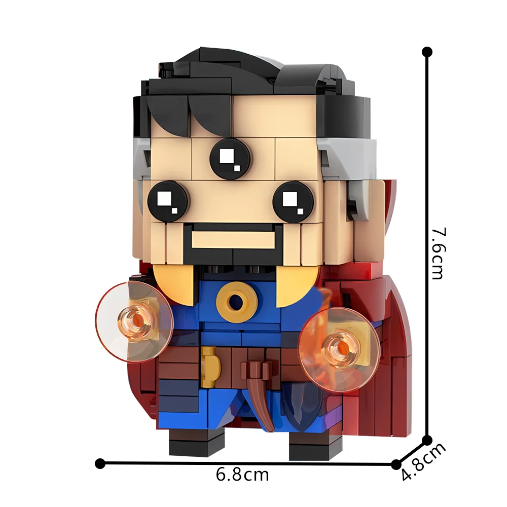 Gobricks MOC 映画ドクター Brickheadzs ビルディングブロックモデルクレイジーマルチバースキャラクターレンガ組み立ておもちゃ子供のためのギフト