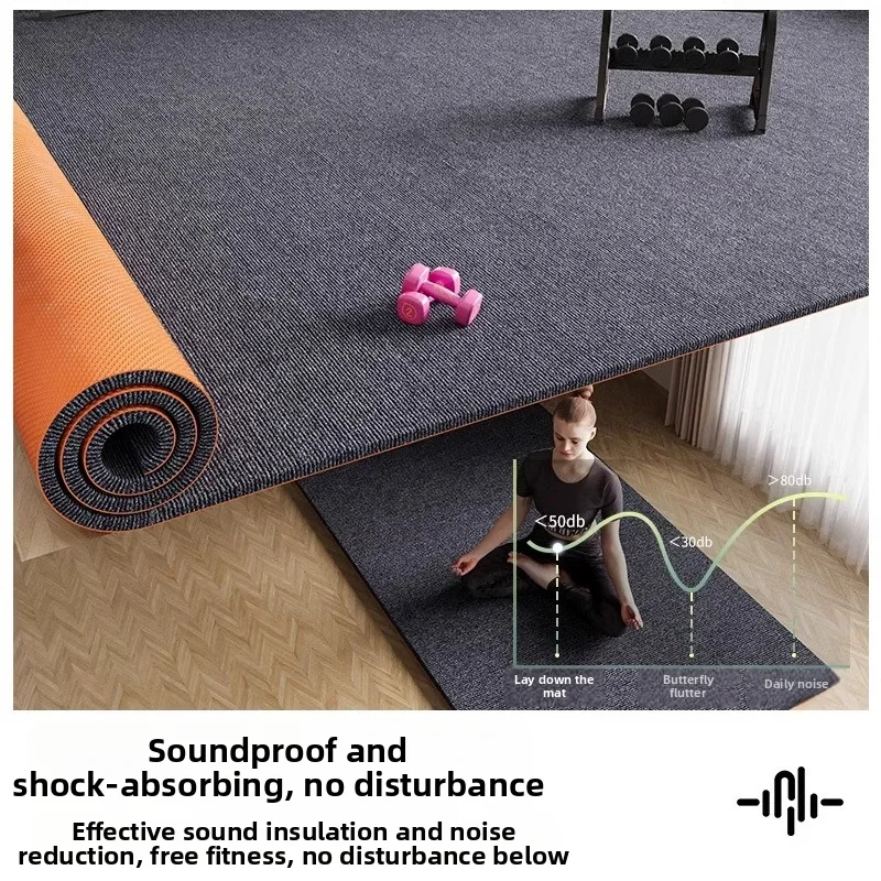 Solid Color Oil-Proof Kitchen Door Floor Mat Non-slip Soundproof Shock-absorbing Carpet Gym Home Decor Hallway Rugs for Bedroom