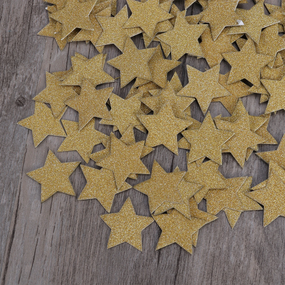 

200Pcs Glitter Five-Pointed Stars Confetti Wedding Decorations Table Scatters Romantic Party Supplies 30Mm Golden
