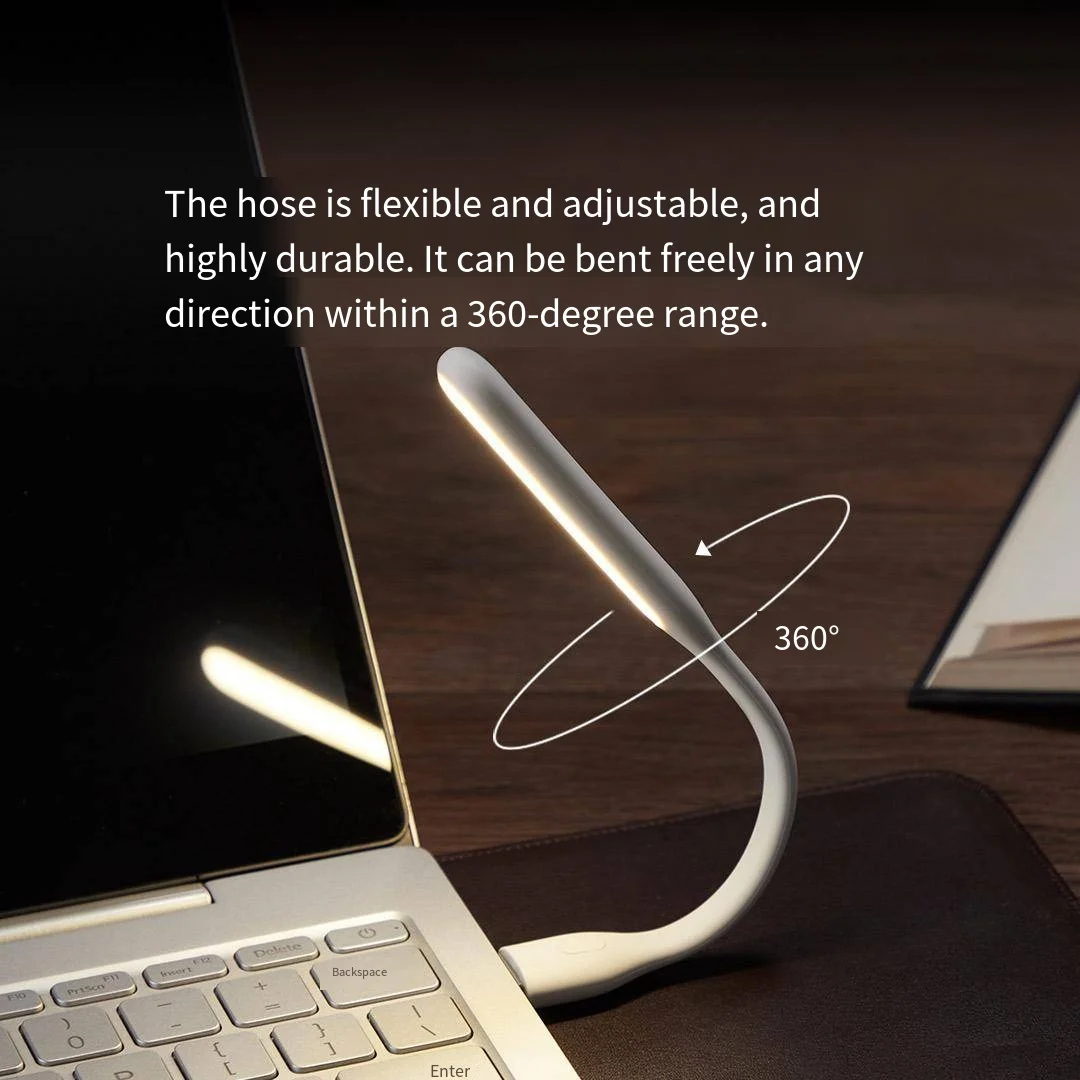 Xiaomi Mijia Youpin Zmi Usb Draagbare Led Licht Met Schakelaar 5 Niveaus Helderheid Usb Voor Power Bank Laptop Notebook