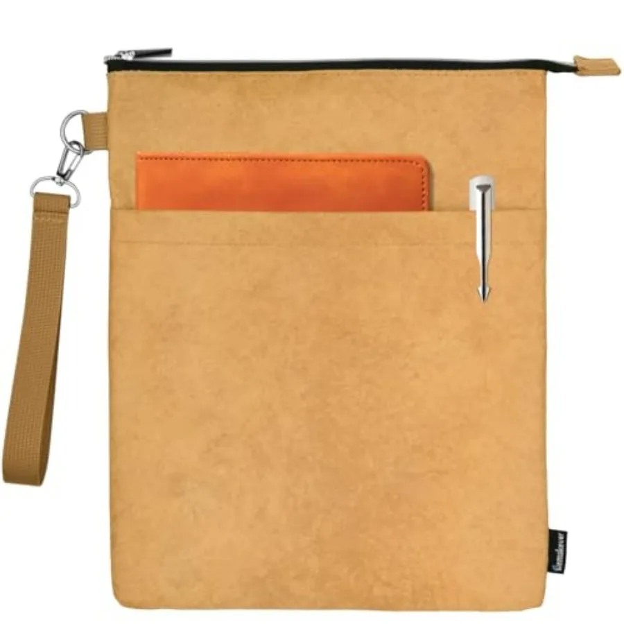

Book Sleeves with Zipper, Travel Book Waterproof Protector Pouch for Hardcover Books, Book Covers Bags Carry Case/Front Pocket