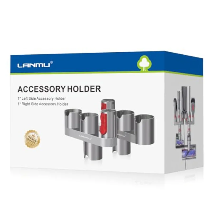 Accessory Holder Compatible with V15 V11 V10 V8 V7 Outsize Gen5 Cordless Stick Vacuum Cleaner, Drill Free Docking Station Attac