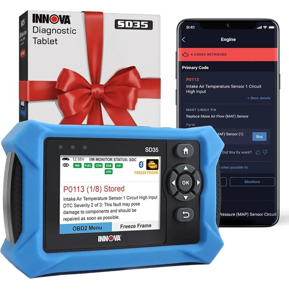 

SD35 2 Scanner – ABS, SRS, TPMS & Check Engine Code Reader, Live Data, All System Diagnostics, Compatible with Most Vehicles