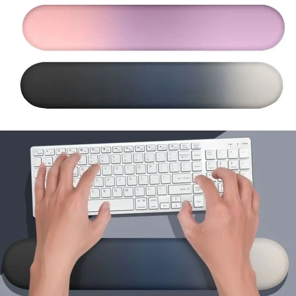 Memory Cotton Keyboard Hand Rest Gradient Ergonomics Keyboard Support Comfortable Wrist Support Boys and Girls
