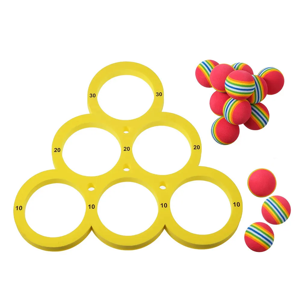 Pool Games Set with 10 Balls Water Sports Pool Floating Throwing Games for Kids Adults Swimming Pool Water Game - Image 4