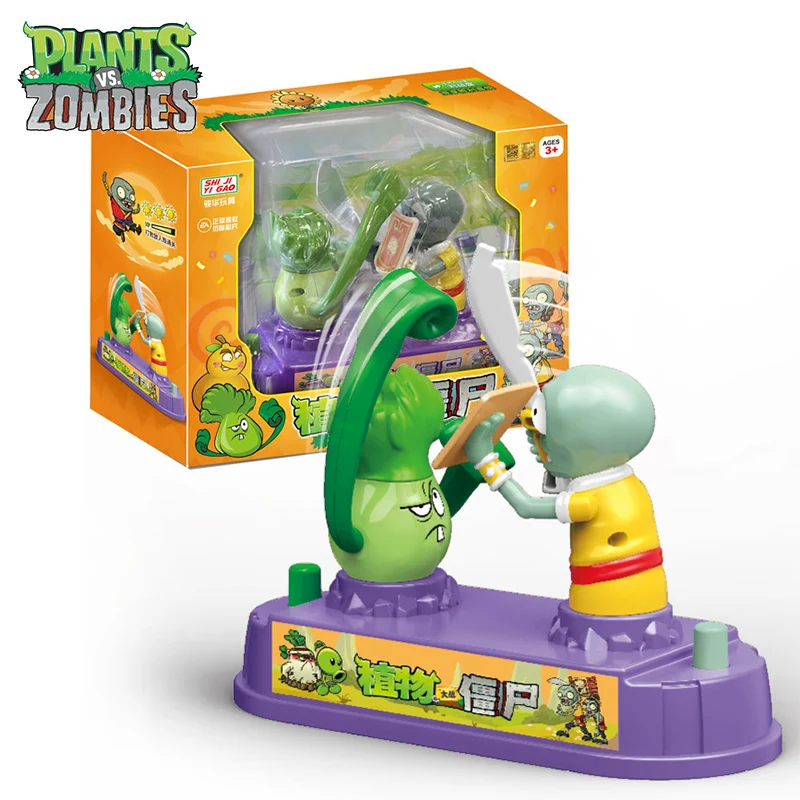 Plants Vs Zombies Competitive Battle Series Pk Toy, juego para dos jugadores, Bonk Choy Vs Zombies, regalo interactivo para padres e hijos